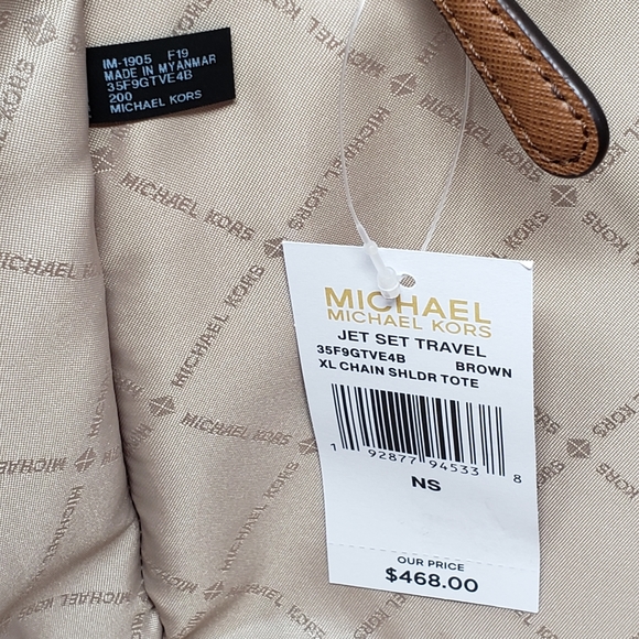 Michael Kors Jet Set Shoulder Bag Brown - Picture 3 of 4